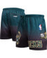 ფოტო #2 პროდუქტის Men's Purple, Hunter Green Milwaukee Bucks Ombre Mesh Shorts