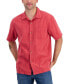 Фото #3 товара Men's Coconut Point Tide Vista IslandZone® Moisture-Wicking Dotted Stripe Camp Shirt