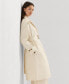 Фото #3 товара Women's Single-Breasted Belted Trench Coat