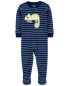 Toddler 1-Piece Chameleon 100% Snug Fit Cotton Footie Pajamas 3T