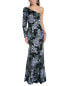 Фото #2 товара Marchesa Notte One-Shoulder Gown Women's