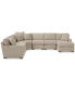 Фото #9 товара Radley Fabric 6-Piece Chaise Sectional with Wedge, Created for Macy's