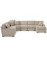 Фото #11 товара Radley Fabric 6-Piece Chaise Sectional with Wedge, Created for Macy's