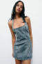 Фото #4 товара Джинсовое платье trf с горловиной халтер ZARA