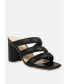 Фото #1 товара KYWE Womens Textured Heel Chunky Strap Sandals