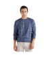 Фото #1 товара Men's Blue Textured Knit Pullover Sweater