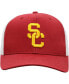 Фото #3 товара Men's Cardinal, White USC Trojans Trucker Snapback Hat