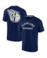 Фото #1 товара Men's and Women's Navy Cleveland Guardians Super Soft Short Sleeve T-shirt