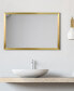 Фото #9 товара Contempo Brushed Stainless Steel Rectangular Wall Mirror, 20" x 30"