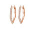 Серьги STEVE MADDEN Stone Link Linear clear, pink gold - фото #1