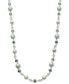 Фото #1 товара Silver-Tone Color Bead & Imitation Pearl Strand Necklace, 40" + 2" extender, Created for Macy's