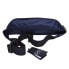 Фото #2 товара Мужская поясная сумка текстильная синяя повседневная Saszetka Nerka EA7 Emporio Armani black / neon / orange - 9A435