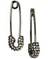 ფოტო #1 პროდუქტის Pavé Safety Pin Drop Earrings