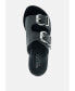 ფოტო #2 პროდუქტის KELLY Womens Flat Sandal with Buckle Straps