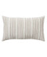 Фото #1 товара Cotton Linen Stripe Pillow, Natural/Brown - 20x20