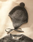 Cashmere baby bonnet