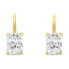 Beautiful gold-plated earrings with zircons EA937Y