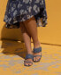 Фото #9 товара Women's Monyka Woven Double Band Dress Sandals