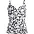 Фото #7 товара Plus Size G-Cup Chlorine Resistant Wrap Underwire Tankini Swimsuit Top