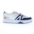 Фото #1 товара Lacoste L001 124 6 SMA 7-47SMA0057042 Mens White Lifestyle Sneakers Shoes