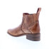 Bed Stu Ellice F328008 Womens Brown Leather Slip On Ankle & Booties Boots