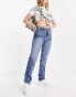 Фото #2 товара Weekday Smooth high waist slim straight leg jeans in winter blue