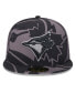 Фото #4 товара Men's Black Toronto Blue Jays Logo Fracture 59FIFTY Fitted Hat