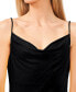 Women's Eyelet Spaghetti Strap Cowl Neck Top