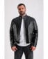 ფოტო #3 პროდუქტის Men's Leather Jacket, Black