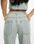 Fae high waist straight leg jeans co-ord in dirty bleach blue