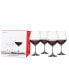 Фото #1 товара Vino Grande Burgundy Wine Glasses, Set of 4, 25 Oz