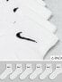 Nike Training Everyday Cushioned ankle socks 6 pack in white