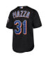 Фото #3 товара Big Boys Mike Piazza Black New York Mets Cooperstown Collection Mesh Batting Practice Jersey