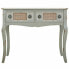 Hall Table with Drawers Alexandra House Living Grey Rattan Fir wood MDF Wood 33 x 77 x 90 cm