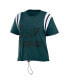 ფოტო #2 პროდუქტის Women's Midnight Green Distressed Philadelphia Eagles Cinched Colorblock T-shirt