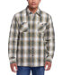 ფოტო #3 პროდუქტის Men's Plaid Shirt Jacket