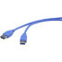 Фото #1 товара Renkforce RF-4262127 - 1.8 m - USB A - USB A - USB 3.2 Gen 1 (3.1 Gen 1) - 5000 Mbit/s - Blue