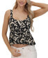 Women's Tie-Back Babydoll Top