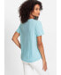 ფოტო #2 პროდუქტის Women's 100% Cotton Short Sleeve Dolphin Placement Print Tee