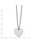 Polished Heart Pendant on a Cable Chain Necklace