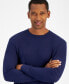 Men's Thermal Long-Sleeve Ribbed Crewneck Sweater, Created for Macy's