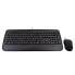 Фото #2 товара V7 Full Size USB Keyboard with Palm Rest and Ambidextrous Mouse Combo - FR - Full-size (100%) - USB - Membrane - AZERTY - Black - Mouse included