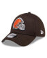 Фото #1 товара Men's Brown Cleveland Browns 2024 NFL Draft 39THIRTY Flex Hat