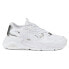 Puma Trc Mira Sq Metallic Glitter Lace Up Womens White Sneakers Casual Shoes 38