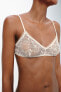 EMBROIDERED TULLE BRA