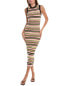 Atm Anthony Thomas Melillo Yarn Stripe Midi Dress Women's