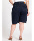 Фото #2 товара Plus Size Denim Bermuda Short