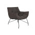 Armchair DKD Home Decor Grey Metal 80 x 75 x 82 cm