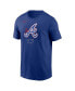 Men's Royal Atlanta Braves City Connect Large Logo T-shirt