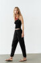 Flowing cropped trousers